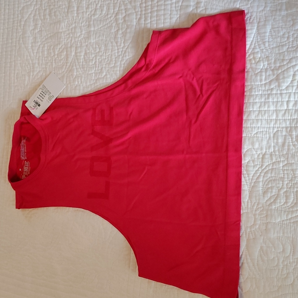 Victoria's Secret Pink Spiritual Gangster LOVED Active Tank, Size XS, Red - Picture 8 of 11
